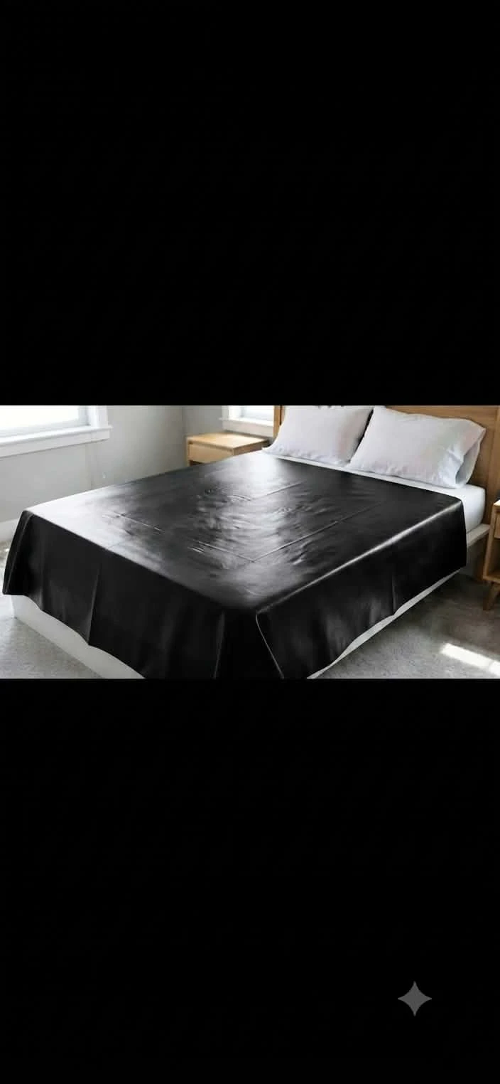 Drap Vinyle  noir/Black 180x220cm